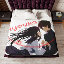 Load image into Gallery viewer, Eru Chitanda  And Hōtarō Orekiholding hands together Sherpa Blanket
