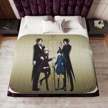 Load image into Gallery viewer, Black Butler Sherpa Blanket
