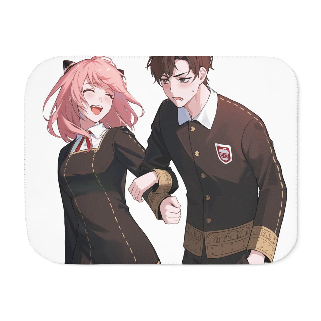 Anime Spy x Family Sherpa Blanket