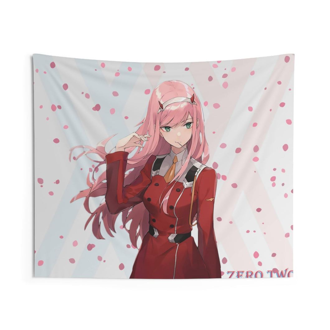 Zero Two Blossoms World Indoor Wall Tapestry
