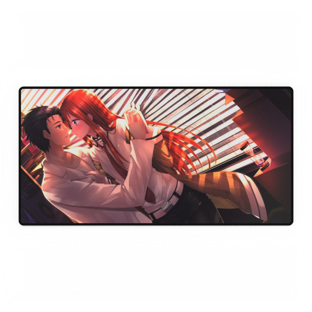 Makise Kurisu & Rintaro Okabe Mouse Pad (Desk Mat)