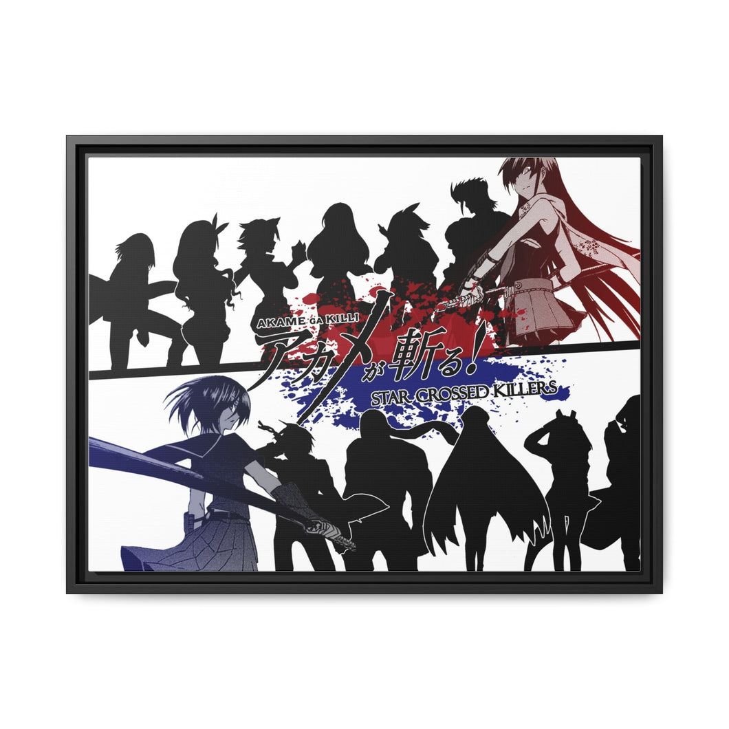 Akame ga Kill! Akame, Akame Ga Kill, Kurome Canvas Framed Art Print