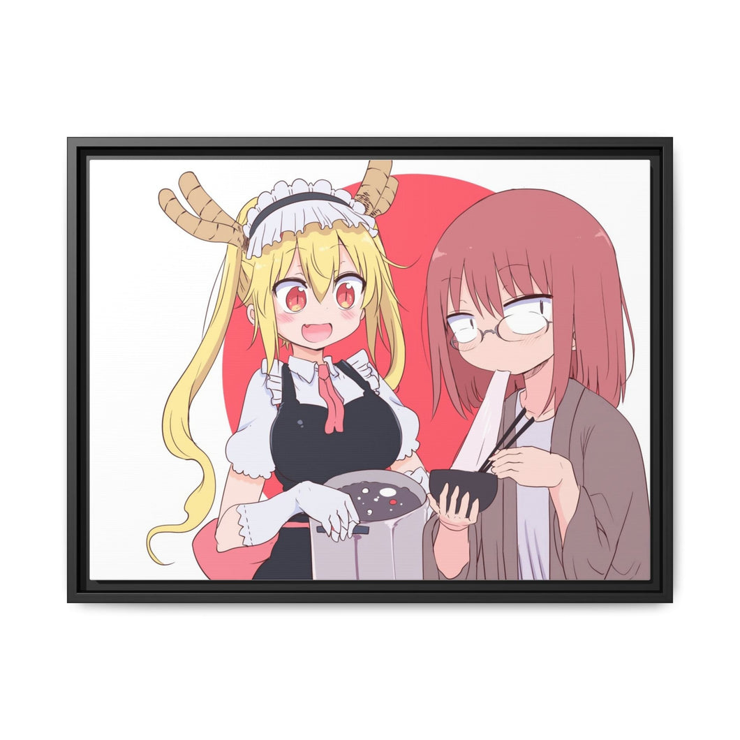 Anime Miss Kobayashi's Dragon Maid Canvas Framed Art Print