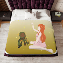Load image into Gallery viewer, Girl from Illusionary World Clannad Sherpa Blanket

