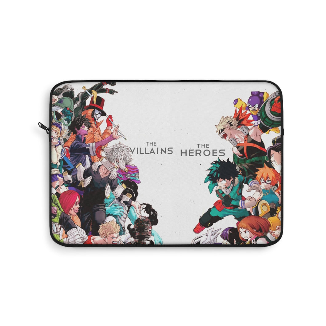 The Villains Vs The Heroes Laptop Sleeve