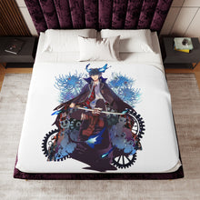 Load image into Gallery viewer, Blue Exorcist Sherpa Blanket
