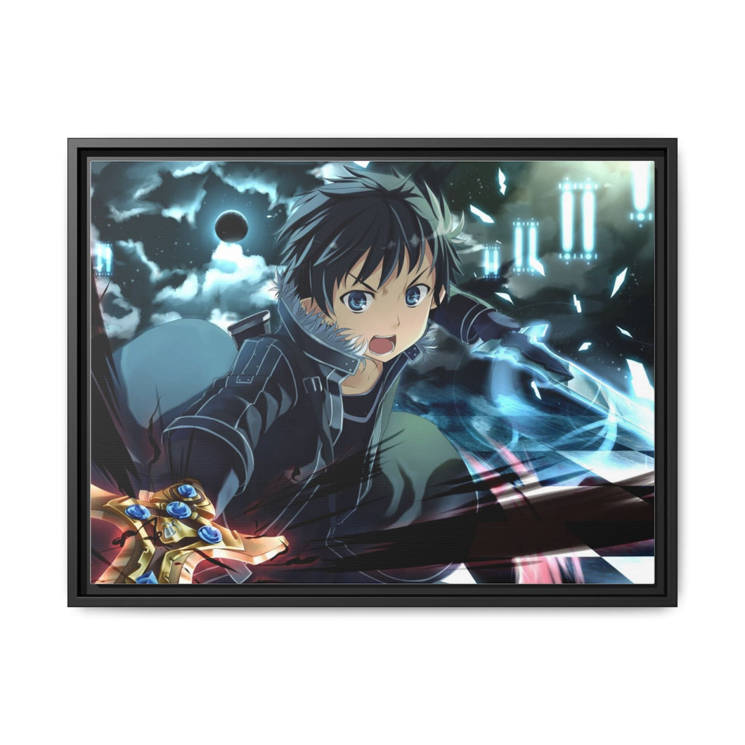 Anime Sword Art Onliner Canvas Framed Art Print