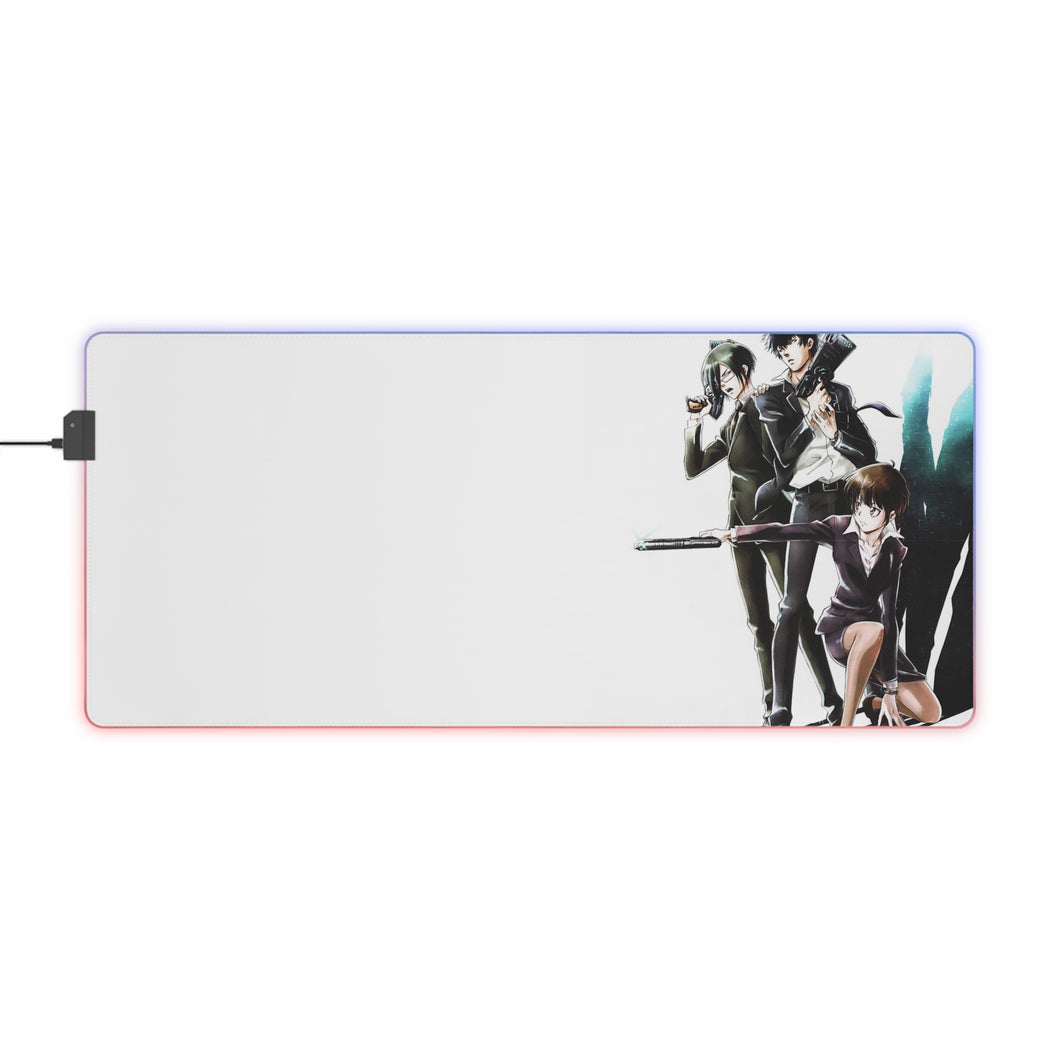 Psycho-Pass Akane Tsunemori, Nobuchika Ginoza RGB LED Mouse Pad (Desk Mat)