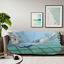 Load image into Gallery viewer, Neon Genesis Evangelion Rei Ayanami Sherpa Blanket
