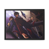 Code Geass Lelouch Lamperouge, Suzaku Kururugi Canvas Framed Art Print