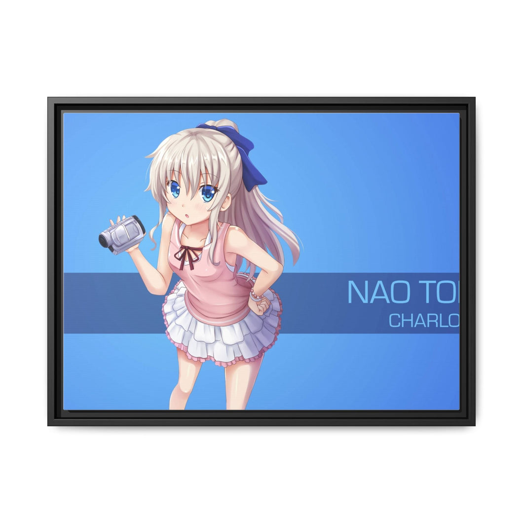 Nao Tomori holding a camera Canvas Framed Art Print