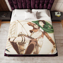 Load image into Gallery viewer, Shingeki no Kyonjin - Captain Levi Sherpa Blanket
