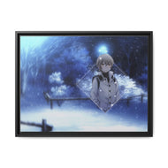 Anime ERASED Canvas Framed Art Print