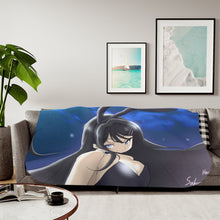 Load image into Gallery viewer, Sakurajima Mai Sherpa Blanket
