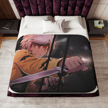 Load image into Gallery viewer, Is It Wrong To Try To Pick Up Girls In A Dungeon? Sherpa Blanket
