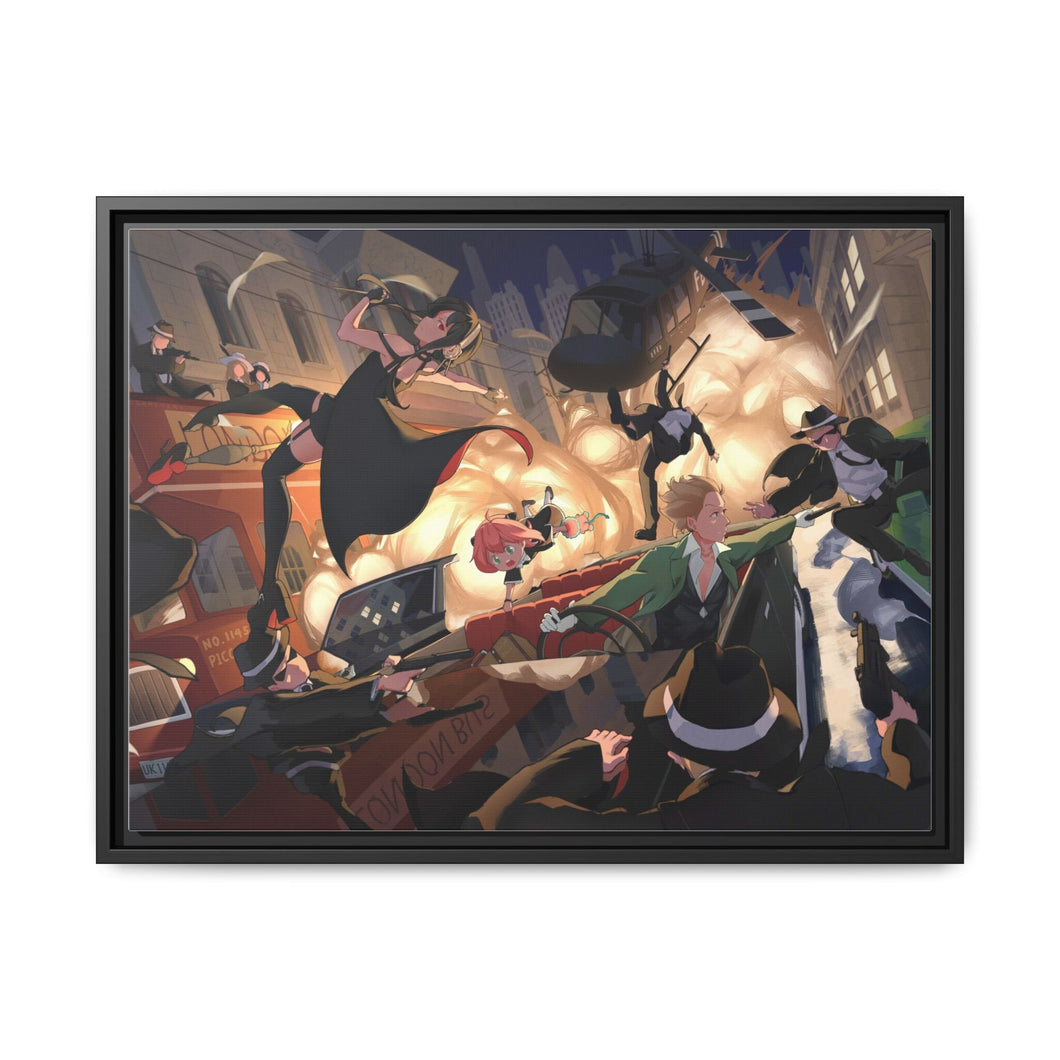 Anime Spy x Family Canvas Framed Art Print