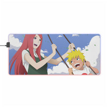Load image into Gallery viewer, Kushina and Naruto RGB LED Mouse Pad (Desk Mat)
