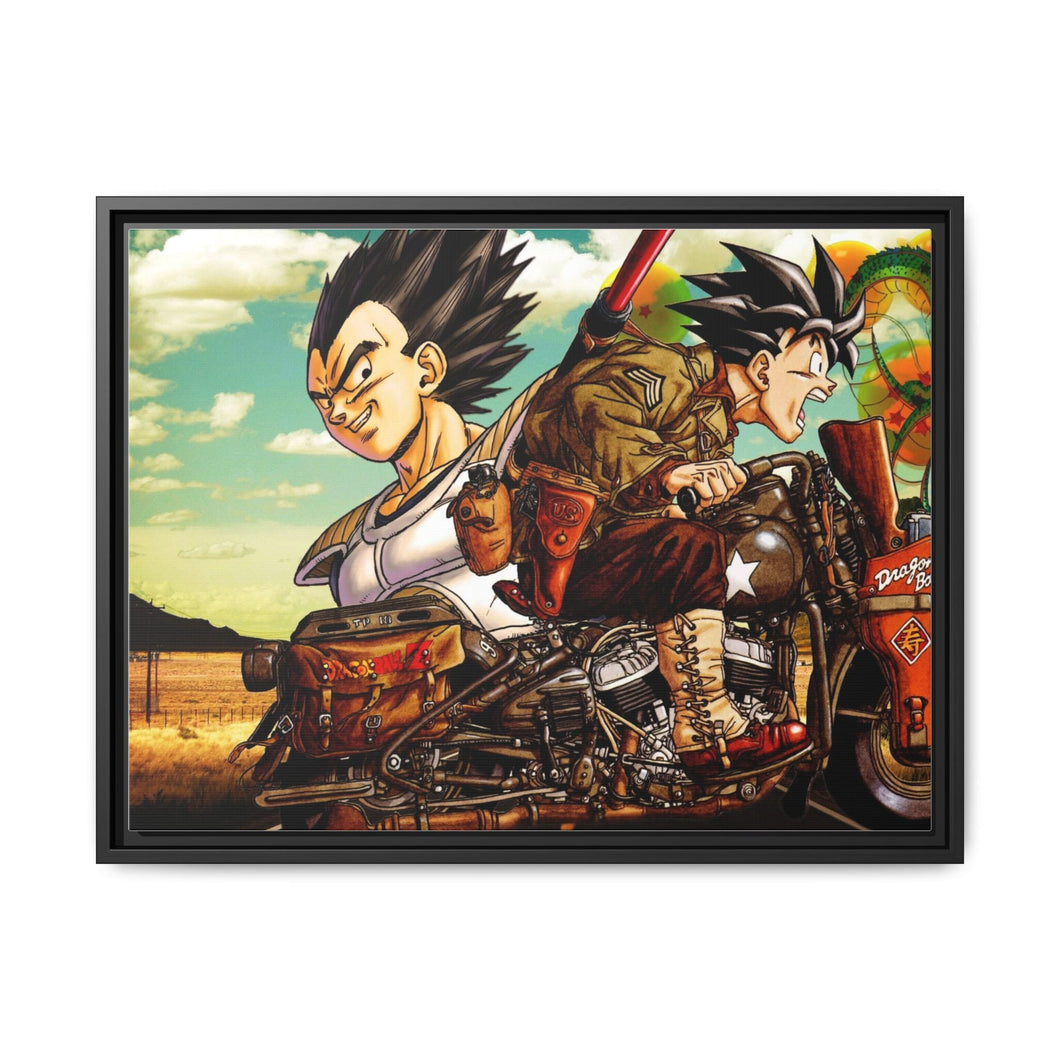Anime Dragon Ball Z Canvas Framed Art Print