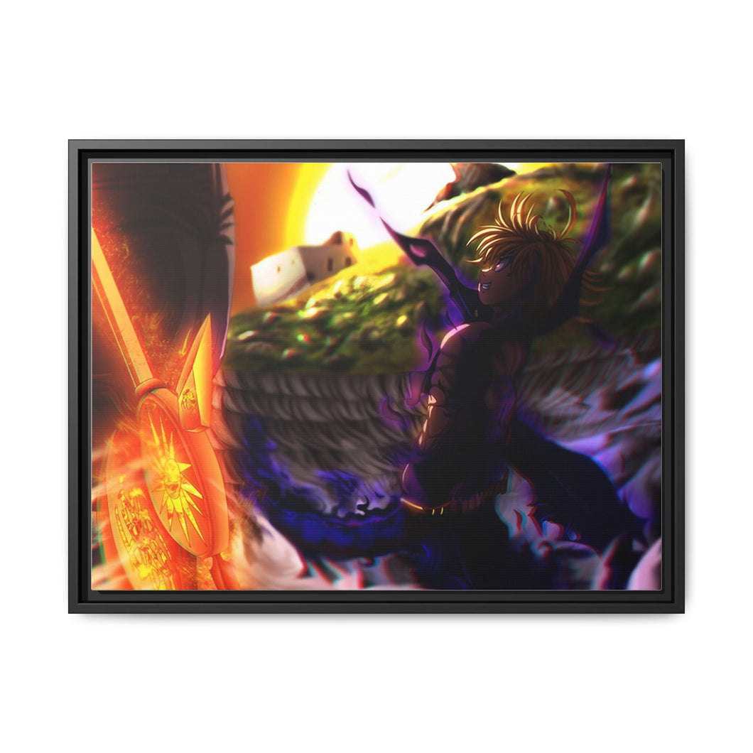 The Seven Deadly Sins Canvas Framed Art Print