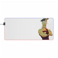 Jean Pierre Polnareff e Iggy RGB LED Mouse Pad (Desk Mat)