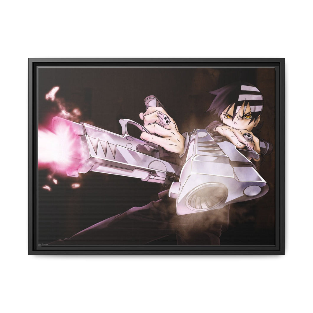 Soul Eater Death The Kid Canvas Framed Art Print