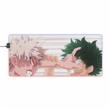 Load image into Gallery viewer, My Hero Academia Izuku Midoriya, Katsuki Bakugou RGB LED Mouse Pad (Desk Mat)
