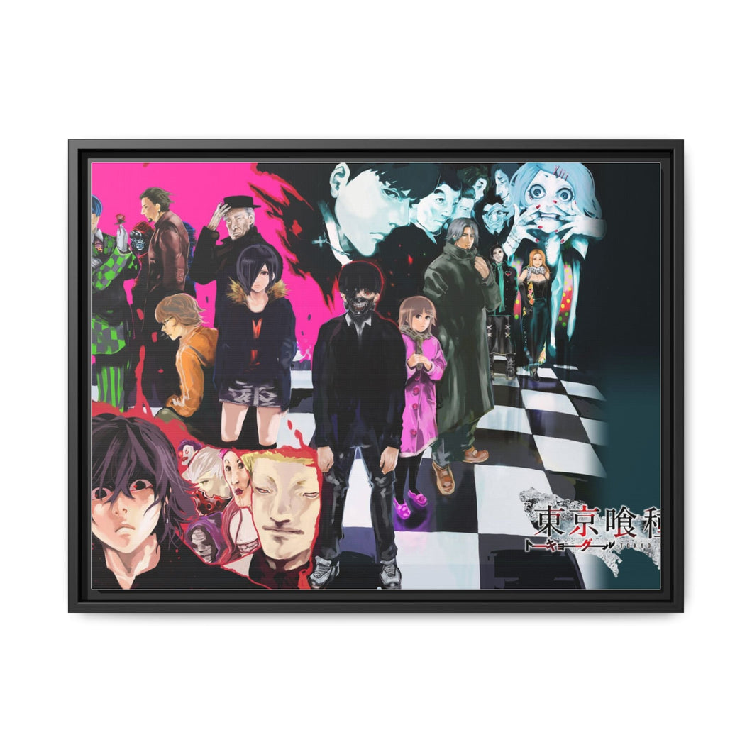 Anime Tokyo Ghoul Canvas Framed Art Print