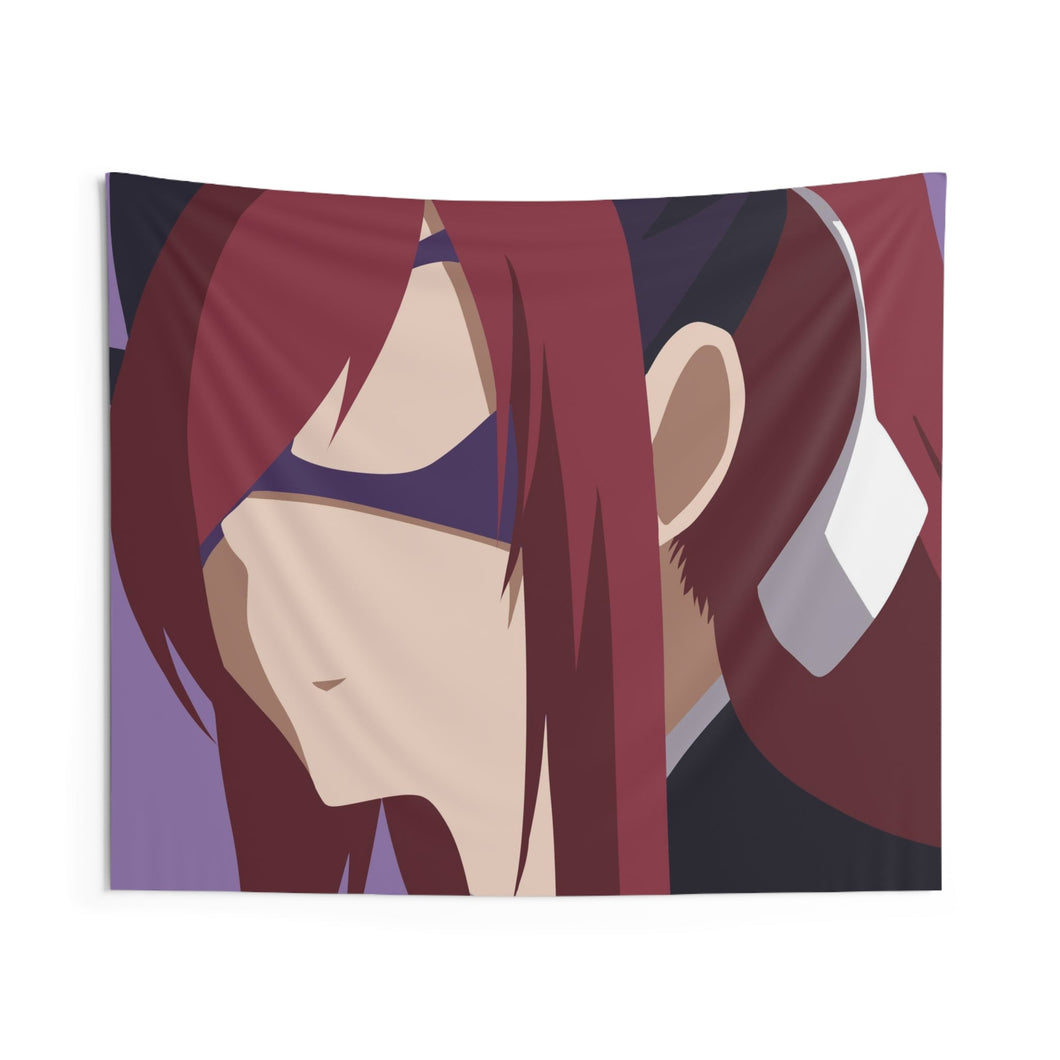 Ezra Scarlet Minimalist V1 Indoor Wall Tapestry