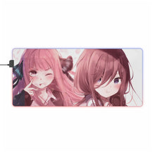 Load image into Gallery viewer, Miku and Nino RGB LED Mouse Pad (Desk Mat)
