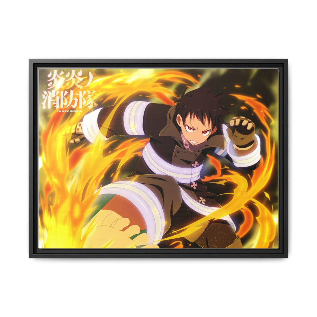 Fire Force Shinra Kusakabe Canvas Framed Art Print