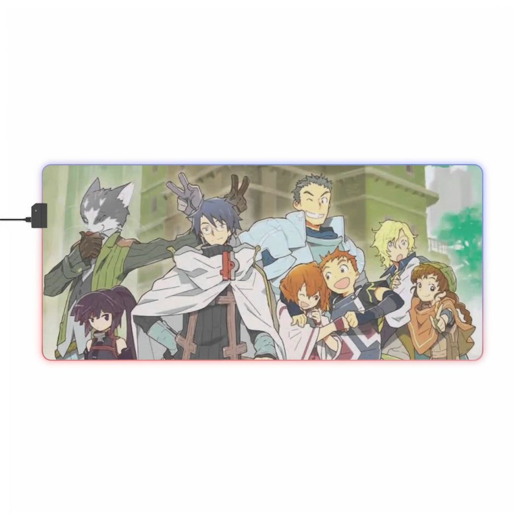 Log Horizon Shiroe, Akatsuki, Naotsugu, Nyanta, Serara RGB LED Mouse Pad (Desk Mat)