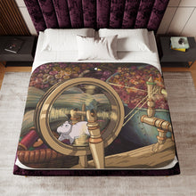 Load image into Gallery viewer, Anime Spirited Away Sherpa Blanket
