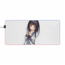 Load image into Gallery viewer, Eru Chitanda  smile RGB LED Mouse Pad (Desk Mat)
