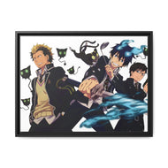 Rin,Yukio and Ryuji Canvas Framed Art Print