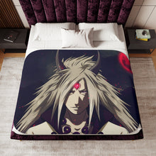 Load image into Gallery viewer, Uchiha Madara, Sage Of Six Paths Sherpa Blanket
