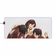 Eren Jäger,Mikasa Ackerman and Carla Yeager RGB LED Mouse Pad (Desk Mat)