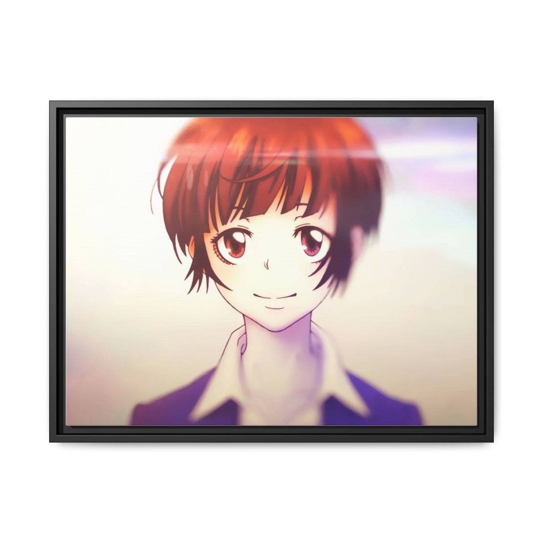 Akane Tsunemori Smiling Canvas Framed Art Print