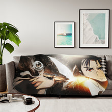 Load image into Gallery viewer, Shinichi Izumi And Migi Sherpa Blanket
