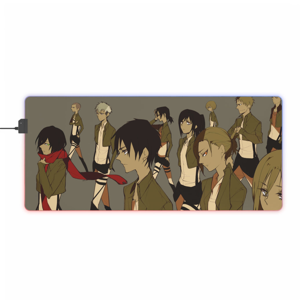 Anime Attack On Titan RGB LED Mouse Pad (Desk Mat)