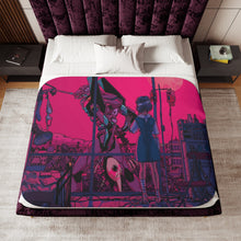 Load image into Gallery viewer, Anime Neon Genesis Evangelion Sherpa Blanket
