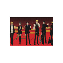 Load image into Gallery viewer, Durarara!! Izaya Orihara, Shizuo Heiwajima, Celty Sturluson, Masaomi Kida, Anri Sonohara Rug
