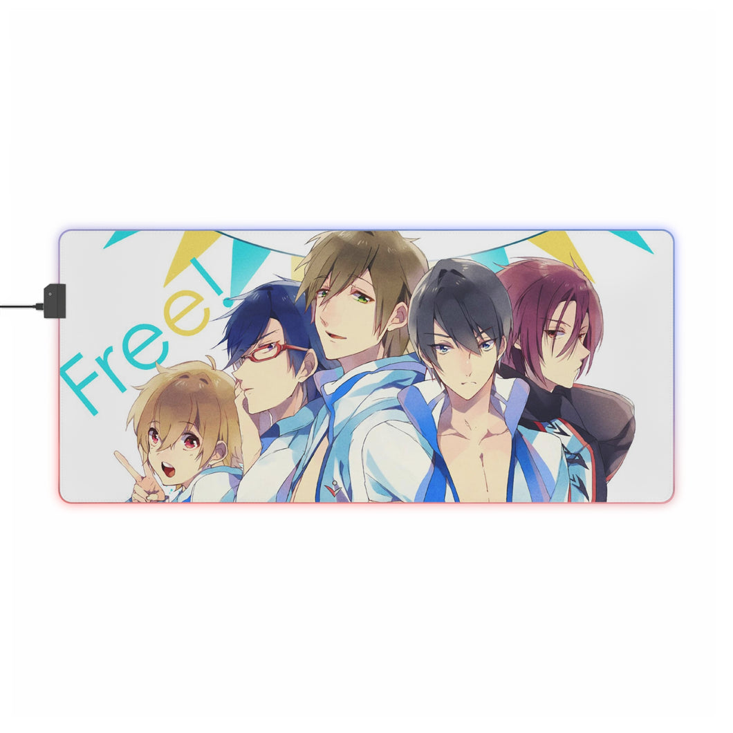 Free! Rin Matsuoka, Makoto Tachibana, Haruka Nanase, Nagisa Hazuki RGB LED Mouse Pad (Desk Mat)