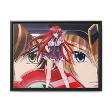 Load image into Gallery viewer, High School DxD Rias Gremory, Issei Hyoudou, Yuuto Kiba, Ddraig Canvas Framed Art Print
