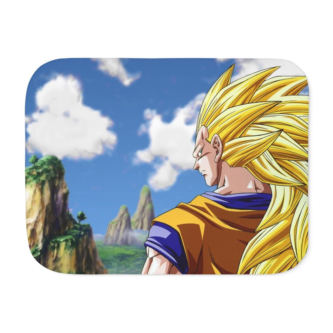 SS3 Goku Sherpa Blanket