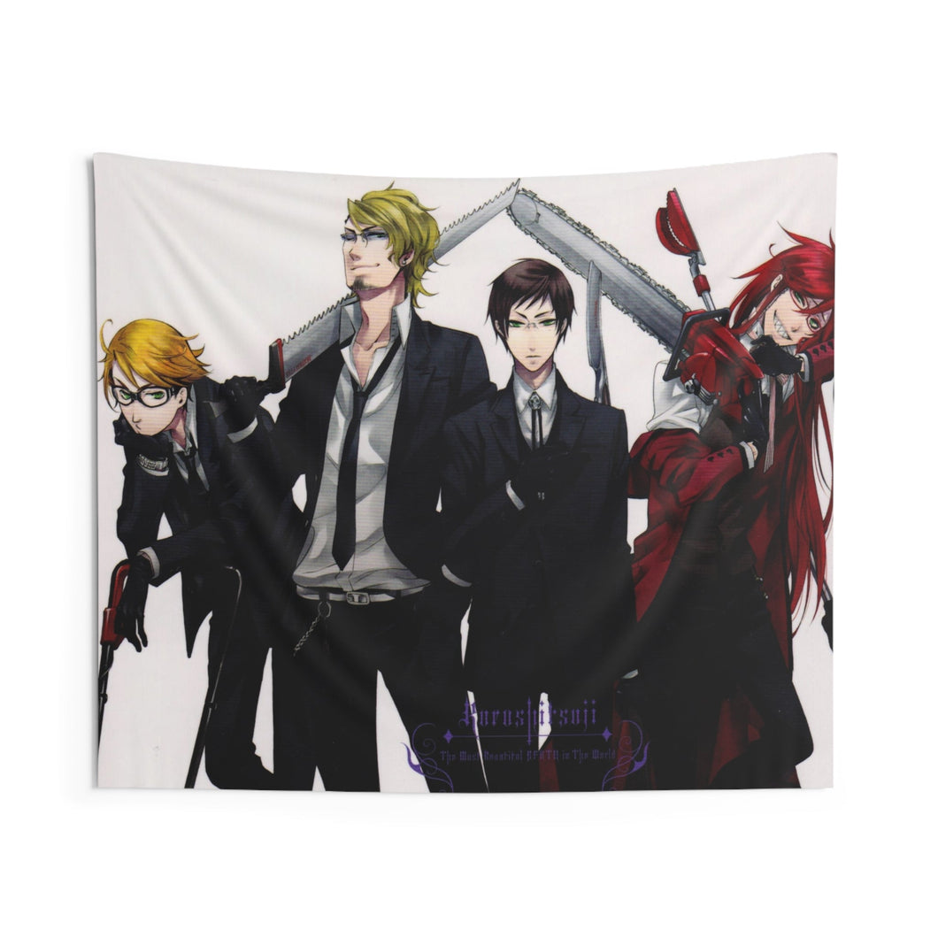 Black Butler Indoor Wall Tapestry