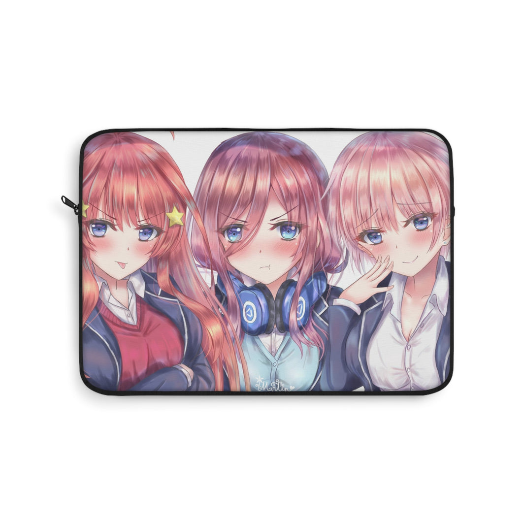 The Quintessential Quintuplets Miku Nakano, Itsuki Nakano, Nino Nakano, Yotsuba Nakano, Ichika Nakano Laptop Sleeve