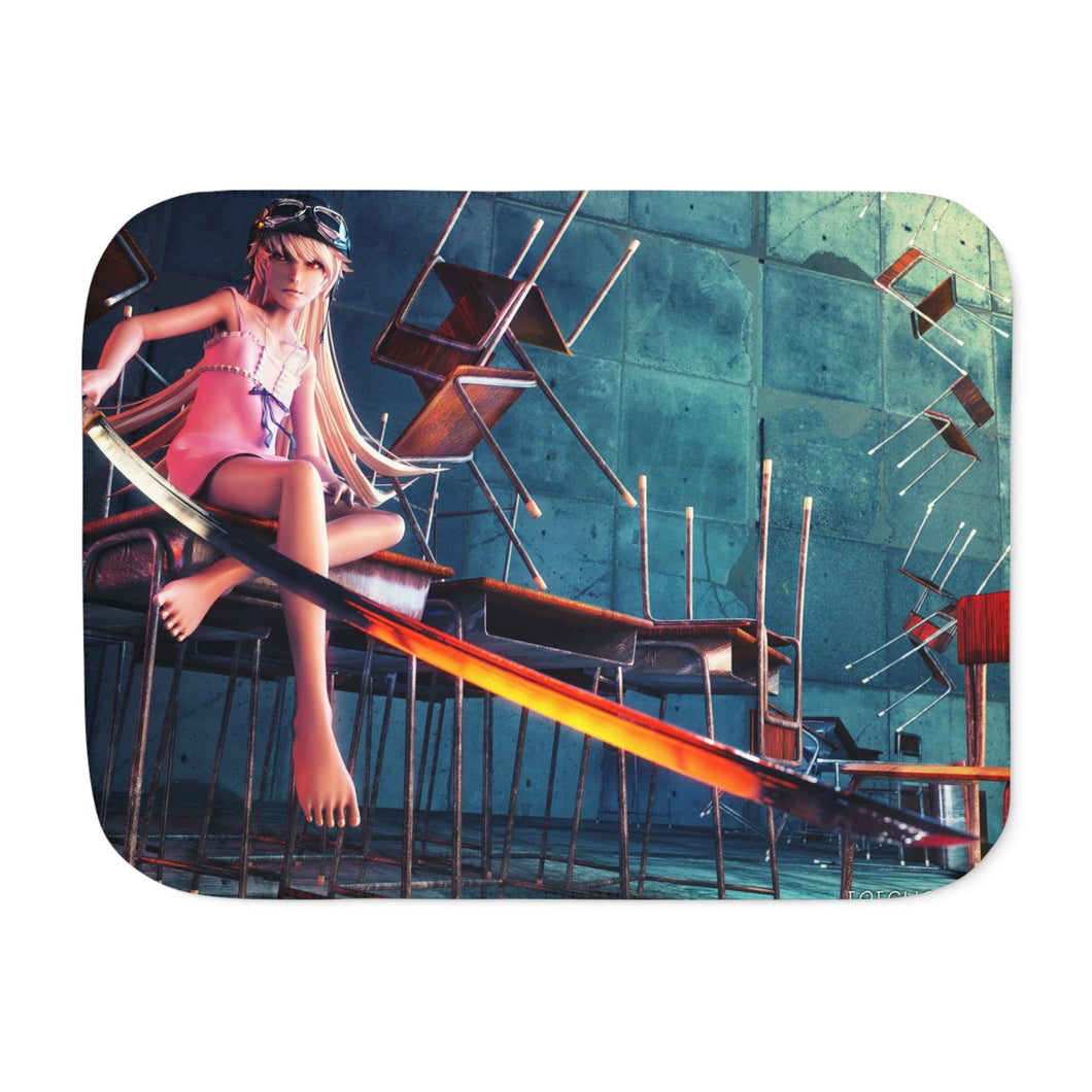 Monogatari (Series) Sherpa Blanket