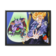 The end of Frieza Canvas Framed Art Print