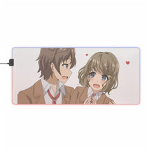 Load image into Gallery viewer, Rascal Does Not Dream of Bunny Girl Senpai RGB LED Mouse Pad (Desk Mat)
