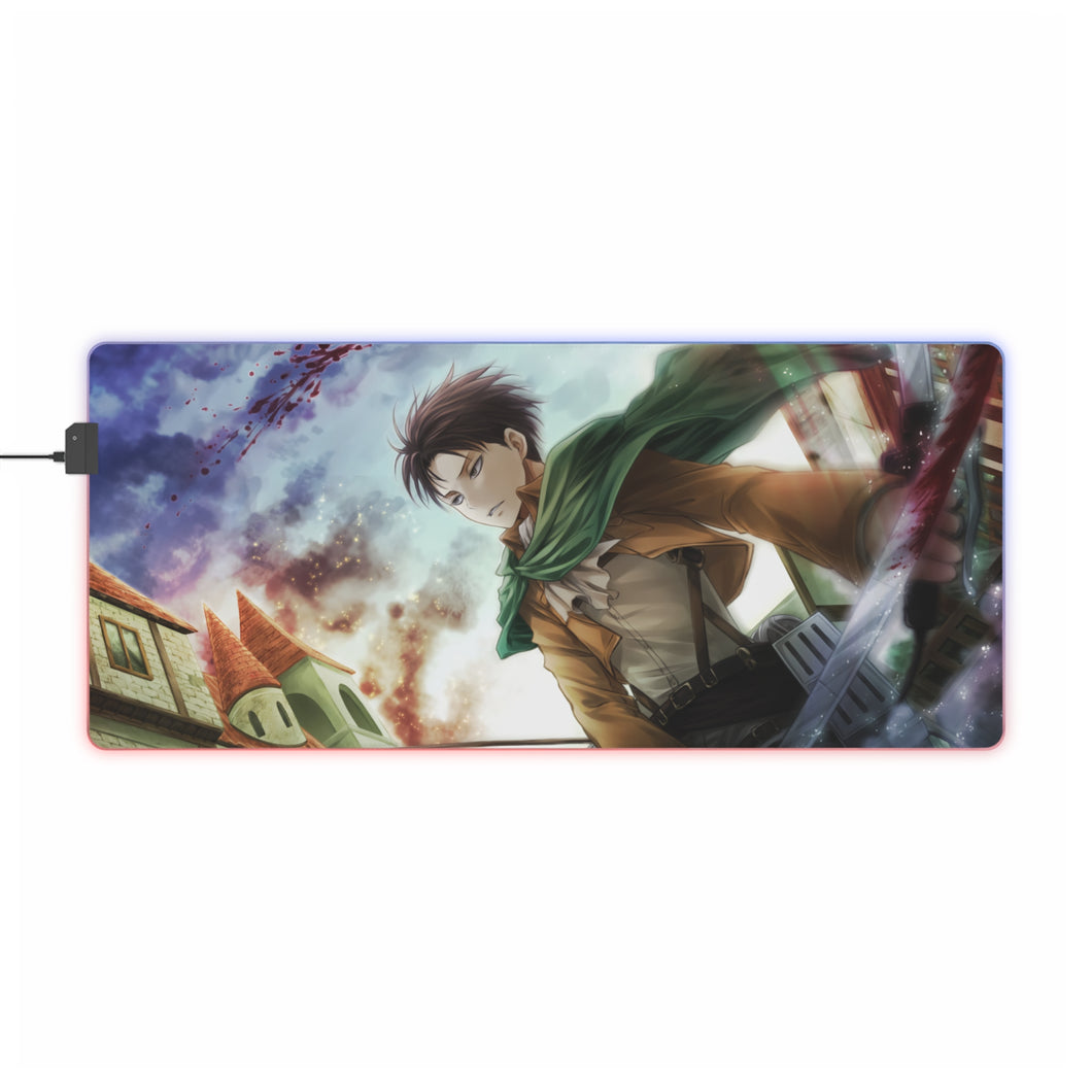 Levi Ackerman RGB LED Mouse Pad (Desk Mat)